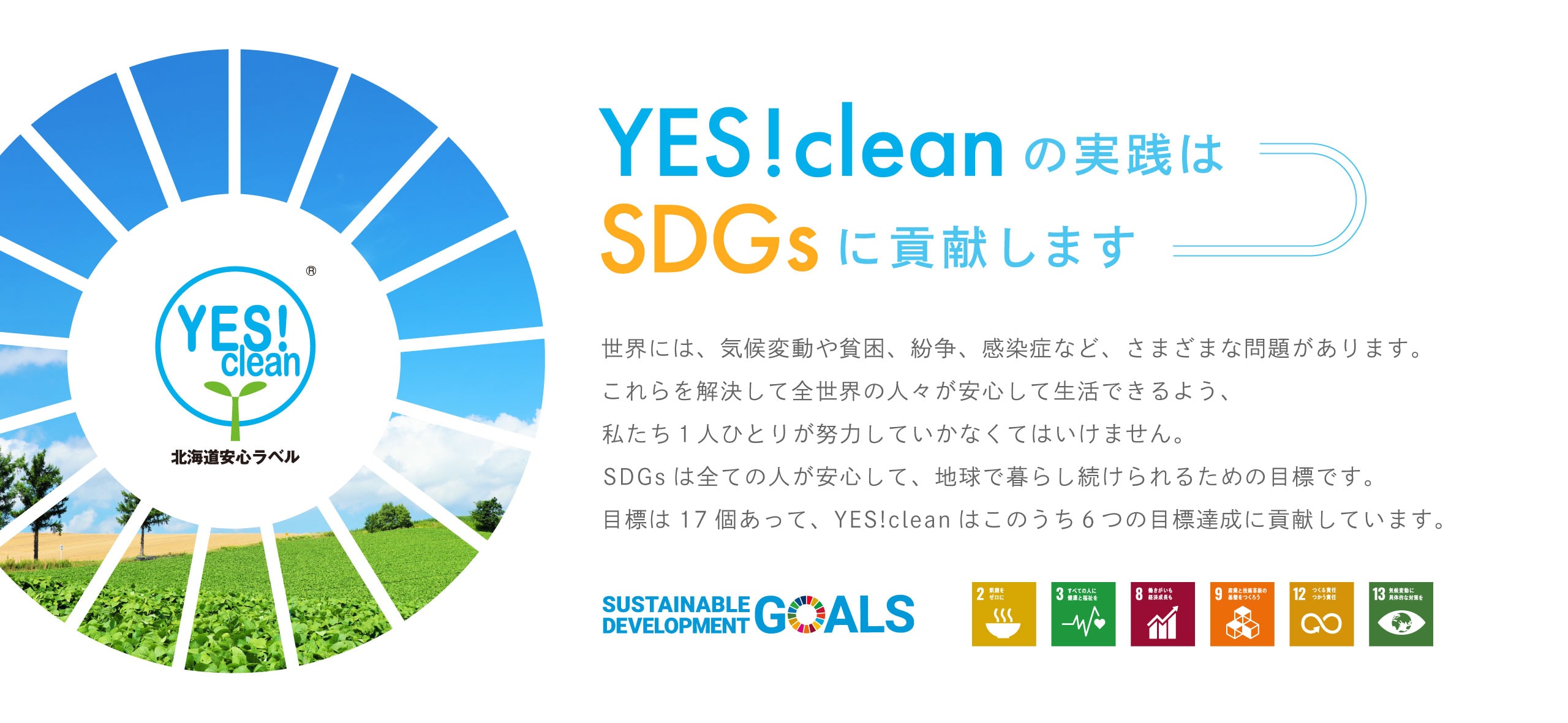 YES!cleanの実践はSDGsに貢献します